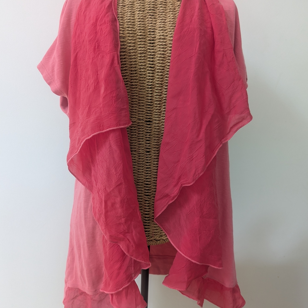 Barbara Lesser Women's Pink Cardigan M